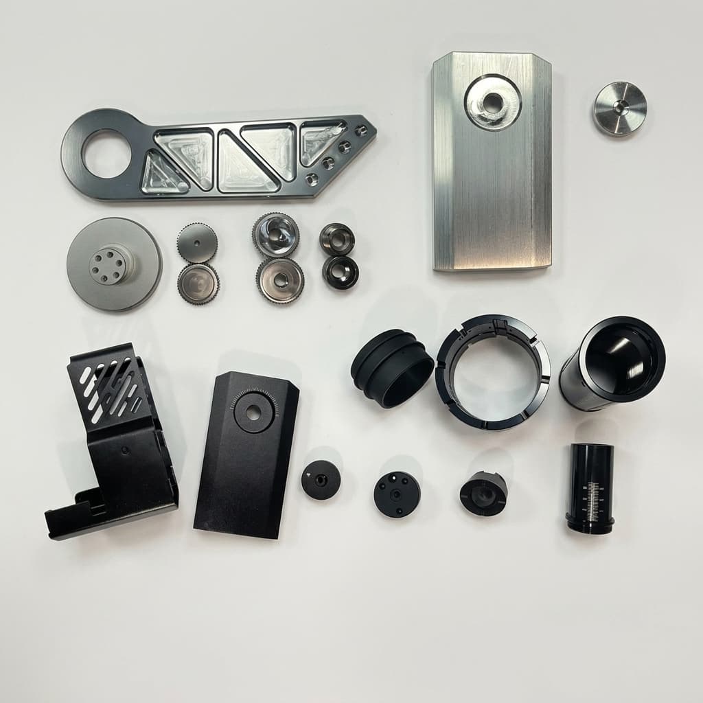 Custom CNC machined actuator component package
