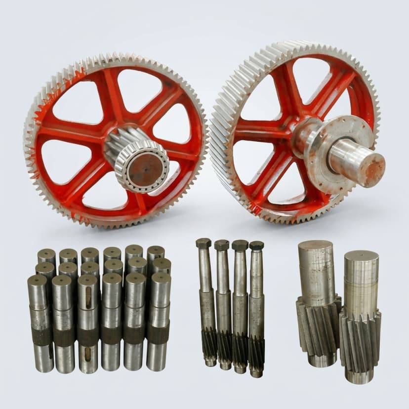 High-strength gear shaft for aerospace actuator drivetrain
