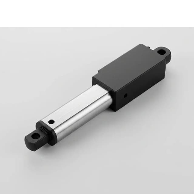 Industrial linear actuator assembly with mounting hardware