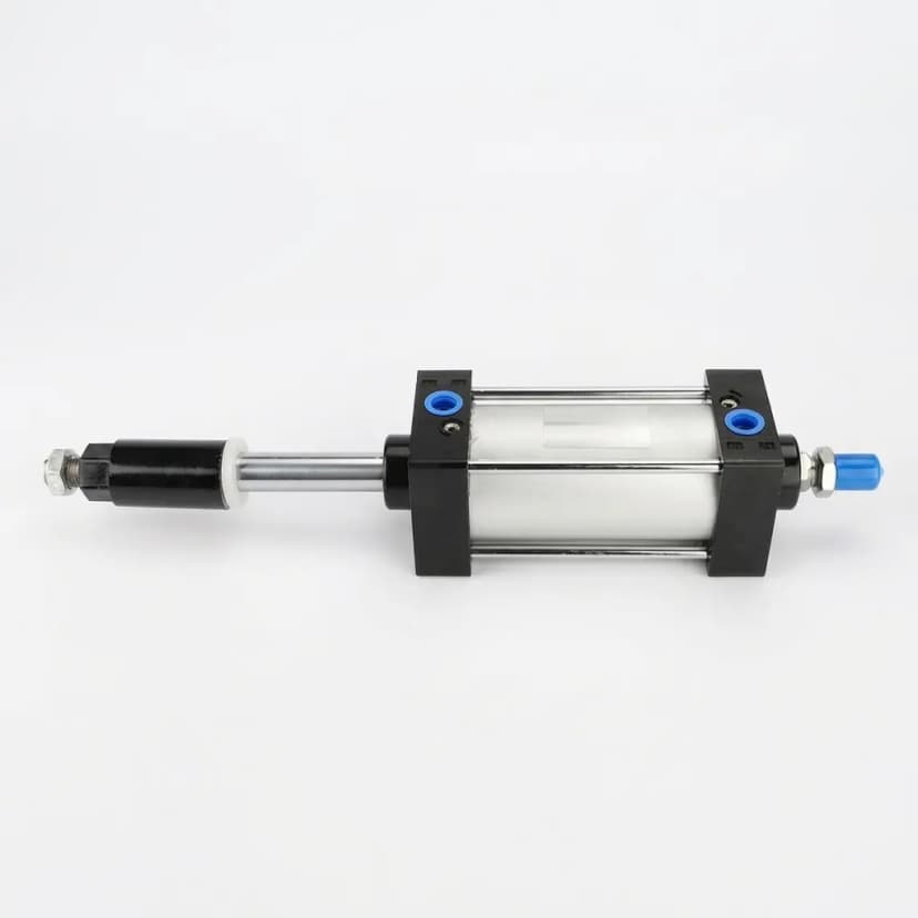 Packaged pneumatic cylinder ready for export shipment