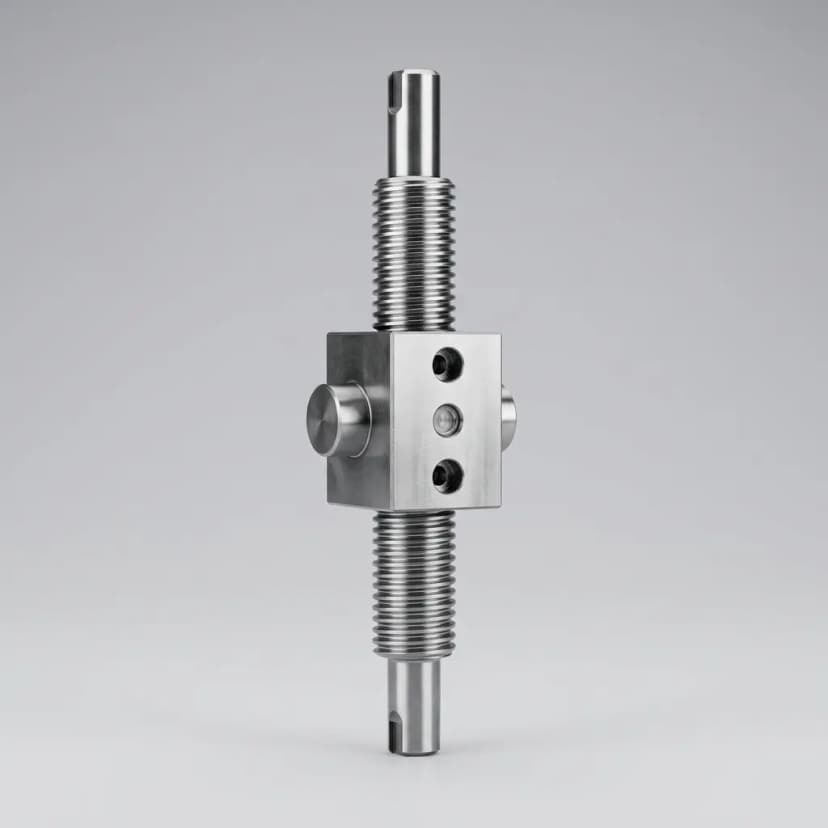 Precision actuator shaft and rod machining example