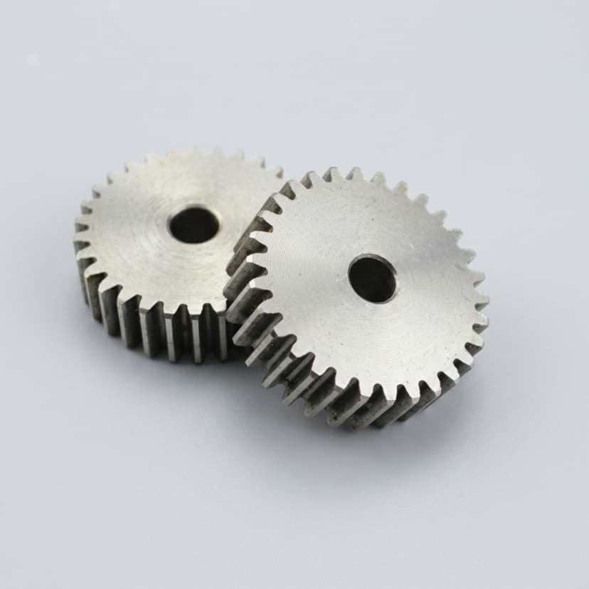 Spur gear with hardened tooth surface finish