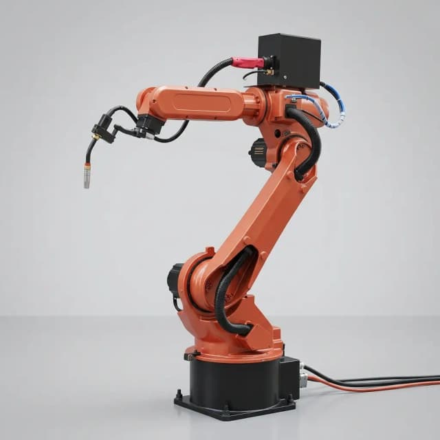 Industrial robot arm requiring custom actuator components