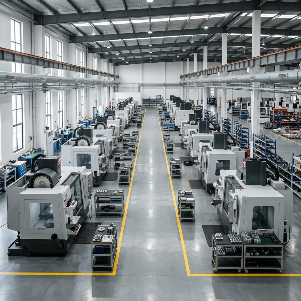 Modern CNC Machining Facility in Dongguan